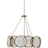 Currey and Company Oliveri 6 Light 34" Wide Drum Chandelier Pyrite Bronze