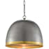 Currey and Company Matute 18" Wide Pendant Pewter / Polished Brass