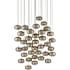 Currey and Company Pepper 36 Light 33" Wide Multi Light Pendant Painted Silver / Nickel
