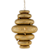 Currey and Company Bee My Honey 21" Wide Chandelier Antique Brass