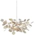 Currey and Company Lunaria Small Chandelier Silver Leaf