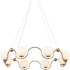 Currey and Company Equilibrium 8 Light 39" Wide Wrought Iron Abstract Chandelier Antique Brass / White
