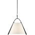 Currey and Company Frey 15" Wide Suspension Pendant Satin Black / Brown