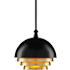 Currey and Company Salviati 10" Wide Suspension Pendant Black / Gold Leaf