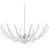 Currey and Company Abberton 4 Light 31" Wide Crystal Empire Chandelier Polished Nickel