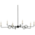 Currey and Company Privateer 6 Light 44" Wide Taper Candle Style Chandelier Blacksmith