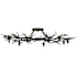 Currey and Company Rainforest 10 Light 43" Wide Semi-flush Ceiling Fixture Rustic Bronze
