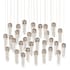 Currey and Company Medusa 30 Light 54" Wide Linear Pendant Nickel / Silver