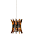 Currey and Company Alsop 6" Wide Mini Pendant Brown / Black / Silver