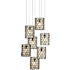 Currey and Company Regatta 7 Light 15" Wide Multi Light Pendant Cupertino / Silver