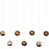 Currey and Company Pathos 7 Light 57" Wide Linear Pendant Antique Silver / Antique Gold / Matte Charcoal