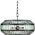 Currey and Company Centurion 6 Light 29" Wide Ring Chandelier Clear / Satin Black