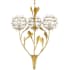 Currey and Company Dandelion 3 Light 23" Wide Chandelier Contemporary Silver Leaf / Silver