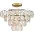 Currey and Company Bon Vivant 20" Wide Semi-flush Ceiling Fixture Natural / Gold