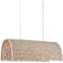 Currey and Company 7 Light 48" Wide Linear Chandelier Whitewash / White