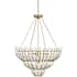 Currey and Company Magnum Opus 7 Light 35" Wide Waterfall Chandelier Brass / White
