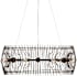 Currey and Company Endicott 9 Light 31" Wide Wrought Iron Drum Chandelier Bronze Gold