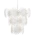 Currey and Company Bismarkia 13 Light 44" Wide Waterfall Chandelier Gesso White