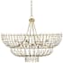 Currey and Company Magnum Opus 12 Light 56" Wide Waterfall Chandelier Brass / White