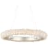 Currey and Company Iconoclast 32" Wide LED Crystal Ring Chandelier Contemporary Silver Leaf / Contemporary Silver / Natural
