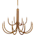 Currey and Company Samsara 12 Light 48" Wide Taper Candle Style Chandelier Natural / Saddle Tan