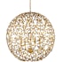 Currey and Company Secret Garden 4 Light 30" Wide Crystal Globe Chandelier Clear / Contemporary Gold Leaf / Contemporary Gold