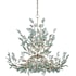 Currey and Company Baobab 12 Light 41" Wide Wrought Iron Chandelier Clear / Contemporary Silver Leaf