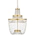Currey and Company Mademoiselle 22" Wide Beaded Empire Chandelier Clear / Contemporary Gold Leaf / Contemporary Gold