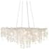 Currey and Company Lusso 16 Light 44" Wide Chandelier Natural / Pearlized White