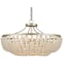 Currey and Company Chanteuse 4 Light 31" Wide Semi-Flush Bowl Ceiling Fixture Frosted / Silver Granello