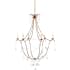 Currey and Company Elizabeth 50"H 6 Light Chandelier with Optional Customizable Shades from the Lillian August Collection Rhine Gold