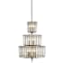Currey and Company Bevilacqua 12 Light 3 Tier Chandelier Silver Leaf