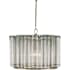 Currey and Company Bevilacqua 13" Wide Wrought Iron Pendant Silver Leaf