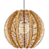 Currey and Company Barbary 34" Wide Outdoor Pendant Natural / Black / Frosted White