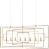 Currey and Company Metro 8 Light Candle Style Chandelier Gold Leaf