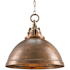 Currey and Company Admiral 20" Wide Pendant Copper / Antique Brass
