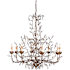 Currey and Company Crystal Bud Chandelier, Large with Customizable Shades Cupertino