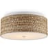 Currey and Company Coulton 16" Wide Flush Mount Ceiling Fixture Natural / White