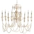 Cyan Design Florine 9 Light 39" Wide Taper Candle Chandelier Persian White and Mystic Silver