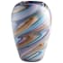 Cyan Design Borealis 7-1/2" Diameter Glass Vase Sky Blue Cafe Swirl