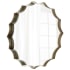 Cyan Design Luz 34-3/4" Diameter Geometric Framed Bathroom Wall Mirror Silver