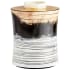 Cyan Design Snow Flake 8-1/2" Diameter Wood Vase Black / White Gradient