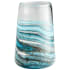 Cyan Design Rogue 7-3/4" Diameter Glass Vase Blue