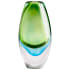 Cyan Design Canica 6" Diameter Glass Vase Green / Blue