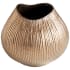 Cyan Design Large Arpeggi 10" Tall Ceramic Vase Gold