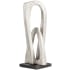 Cyan Design Double Arch 5-1/4"W x 5"D x 14"H Abstract Sculpture by J. Kent Martin Silver