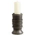 Cyan Design Provo Small Ceramic Pillar Candlestick Black