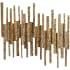 Cyan Design Ledger 23"W x 1-1/4"D x 21-1/2"H Abstract Sculpture Antique Brass