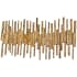 Cyan Design Ledger 34-1/2"W x 1-1/4"D x 19-1/2"H Abstract Sculpture Antique Brass