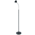 Dainolite Single Light 53" Tall Integrated LED Gooseneck Floor Lamp Black